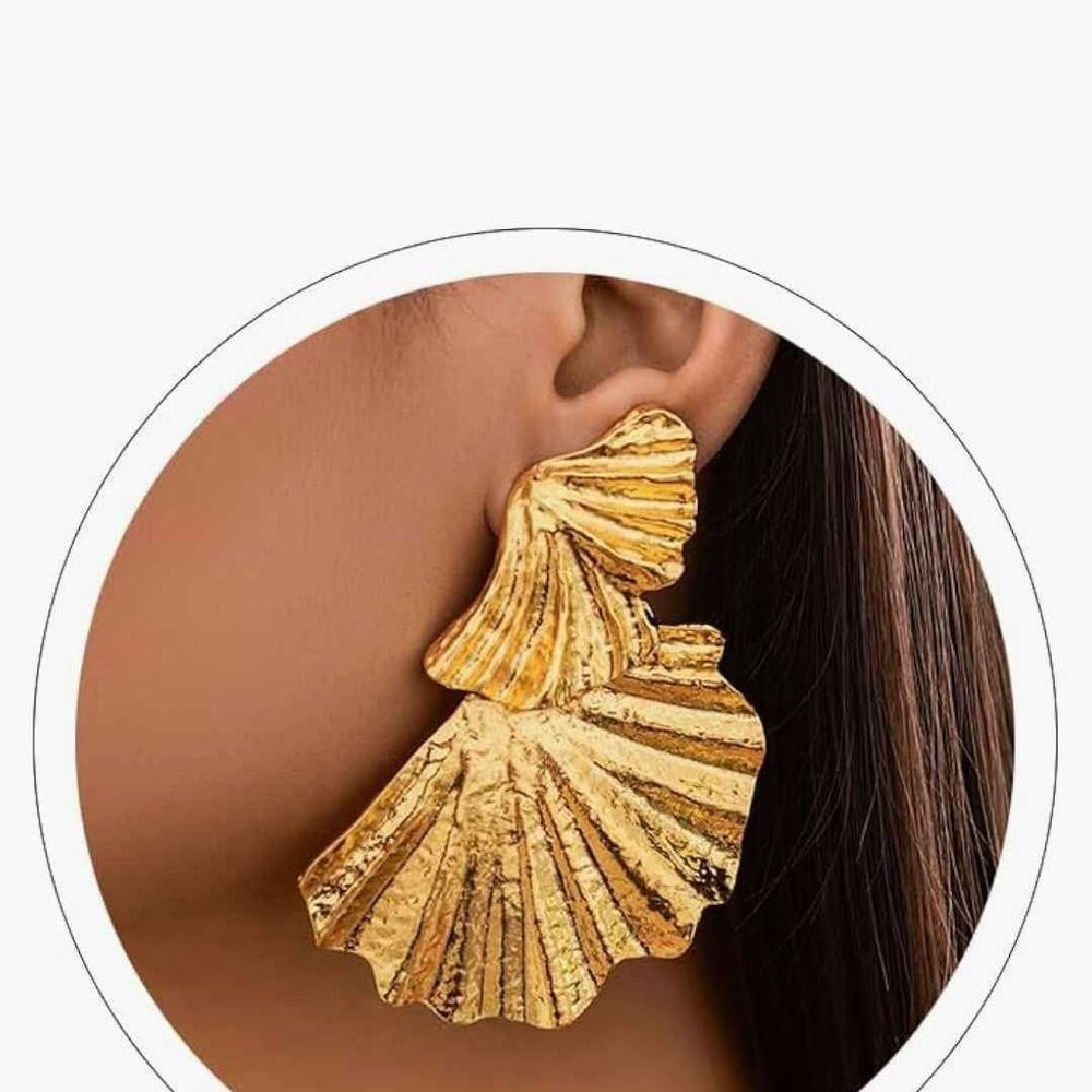 Gold Statement Earrings for Women Silver Geometric Dangle Earrings